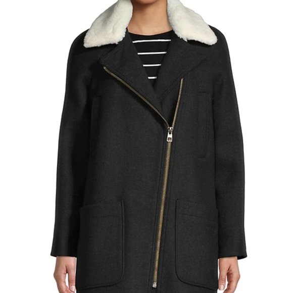 NWT Madewell Eldridge Zip Coat in Insuluxe Fabric - XXS - Picture 1 of 8